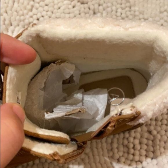 Addition Elle Women Brown Wide Combat Sherpa Trim Lace up Winter Boots Size 9W - Picture 9 of 12